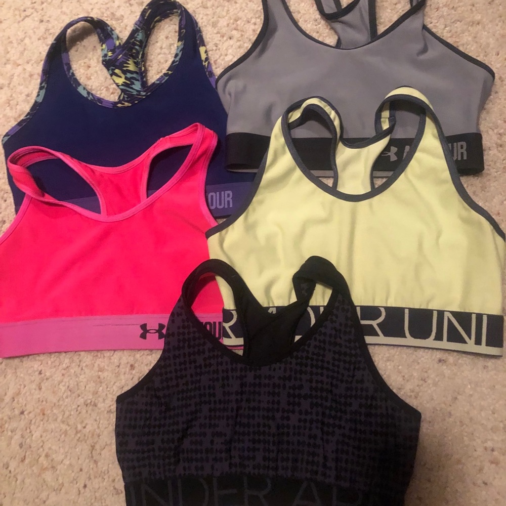Set of 5 Under Armour Sports Bras